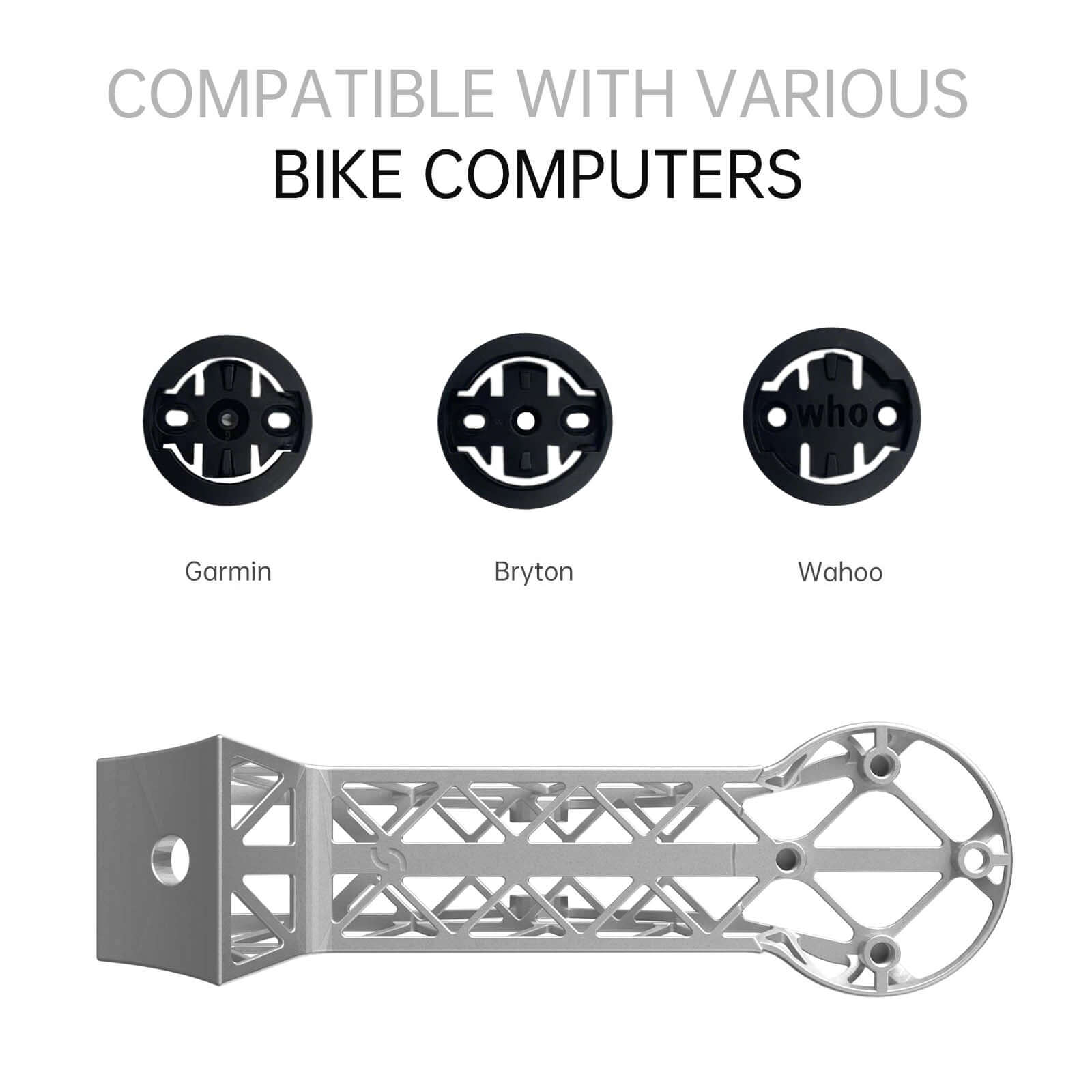 3D-Printed Titanium Bike Computer Mount for Colnago Integrated Handlebars, Ultra-Light, High Strength, Fully Hollowed Design, 1Pcs